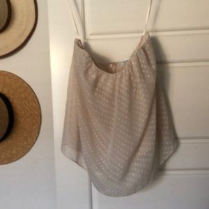 Kimchi Blue, small, cream/blush strapless top